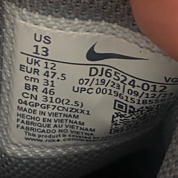 Nike Baseball Cleats Diamond Alpha Huarache 4 Keystone Gray DJ6524-012 Men Sz - Picture 10 of 10